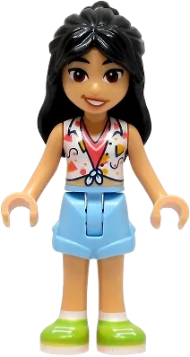 LEGO Friends Liann Bright Light Blue Vest with Pockets