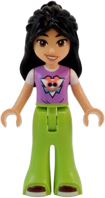 LEGO Friends Liann Medium Lavender Top • Minifig frnd728