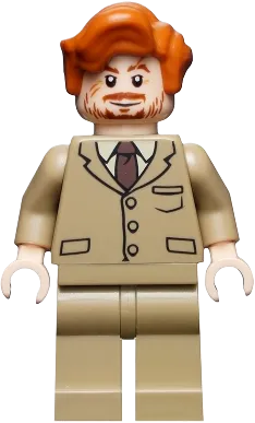 LEGO Harry Potter Professor Remus Lupin Dark Tan Suit