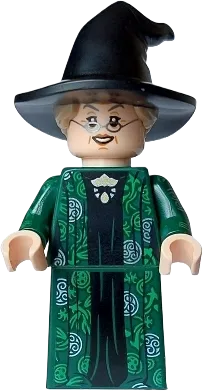 LEGO Harry Potter Professor Minerva McGonagall Dark Green Robe over Black Dress LEGO Harry Potter Professor Minerva McGonagall Dark Green Robe over Black Dress