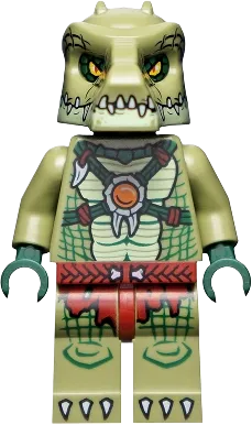 LEGO CHIMA Crocodile Warrior 2 Minifig loc123 SetDB