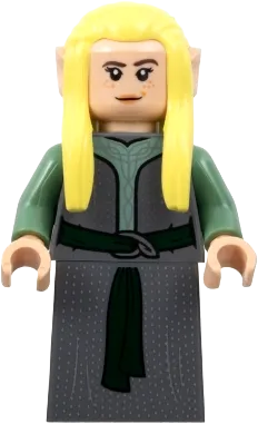 LEGO The Lord of the Rings Rivendell Elf Female, Dark Bluish Gray Robe