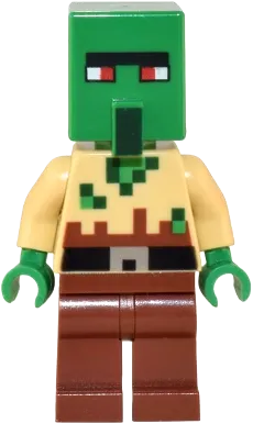 LEGO Minecraft Zombie Villager Tan Torso Minifig min134