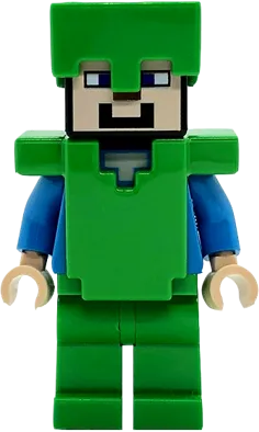 LEGO Minecraft Steve Bright Green Legs Helmet
