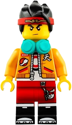 LEGO Monkie Kid Bright Light Orange Open Jacket