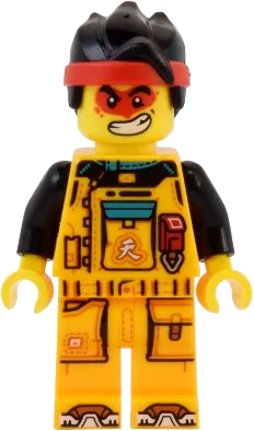 LEGO Monkie Kid Monkey King White Jacket, Flat Silver Legs