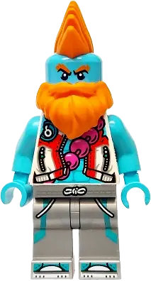 LEGO Monkie Kid Sandy White Jacket, Flat Silver Legs