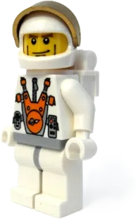 LEGO Space Mars Mission Astronaut Helmet and Cheek Lines and Backpack