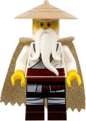 LEGO NINJAGO Wu Master Fuzzy Cape • Minifig njo550 • SetDB LEGO NINJAGO Wu Master Fuzzy Cape • Minifig njo550 • SetDB