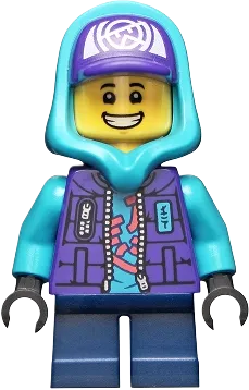 LEGO NINJAGO Lil Nelson Medium Azure Hood