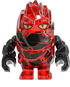 LEGO Power Miners Rock Monster Infernox Trans Red