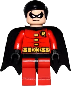 LEGO DC Robin Black Cape • Minifig sh0011 • SetDB
