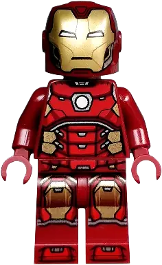 LEGO Super Heroes Iron Man Silver Hexagon on Chest