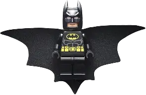 LEGO Batman Black Suit with Yellow Belt and Crest Type 2 Cowl