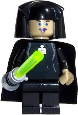 Luminara Unduli - Trans-Neon Green Light-Up Lightsaber minifigure