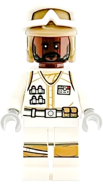 LEGO Star Wars Hoth Rebel Trooper White Uniform Dark Tan Helmet