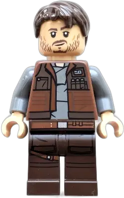 LEGO Star Wars Cassian Andor Reddish Brown Vest