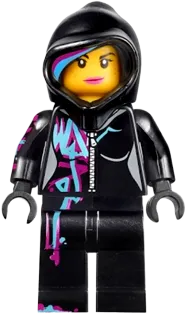 LEGO THE MOVIE 2 Lucy Wyldstyle Closed Mouth, Hood Up
