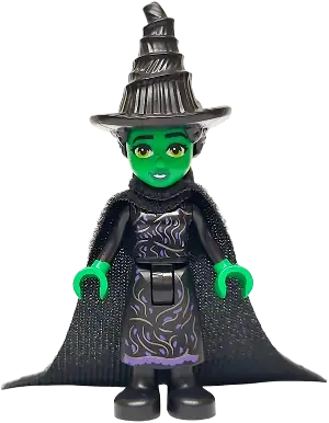 LEGO Wicked Elphaba Mini Doll, Black Dress, Cape LEGO Wicked Elphaba Mini Doll, Black Dress, Cape
