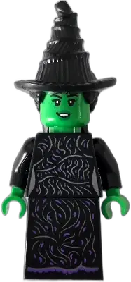 LEGO Wicked Elphaba Minifigure, Black Dress, Hat LEGO Wicked Elphaba Minifigure, Black Dress, Hat