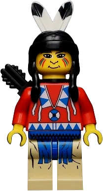 LEGO Wild West Indian 2 Black Quiver Minifig ww014 SetDB