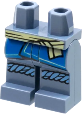 LEGO NINJAGO Jay Core, Hair, Shoulder Pad • Minifig njo744