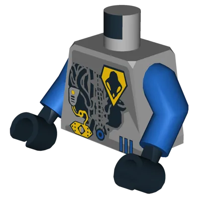 LEGO Space UFO Zotaxian Alien Blue Officer (Commander X)