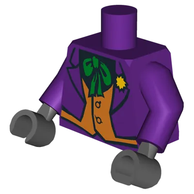 LEGO Batman The Joker Orange Vest • Minifig bat005 • SetDB DC Universe - bat005 - The Joker - Orange Vest main image 0