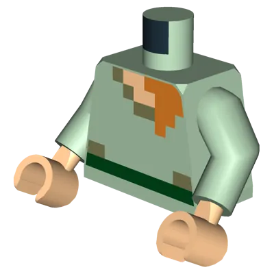 Cartoon Minecraft Torso LEGO Minecraft The Armory • Set 21252 • SetDB